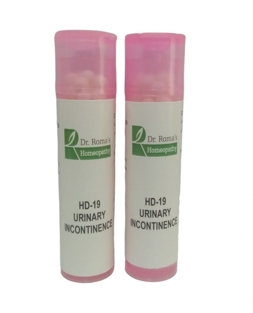 Dr Roma's Homeopathy HD-19 Urinary Incontinence (2 Bottles of 2 Dram)