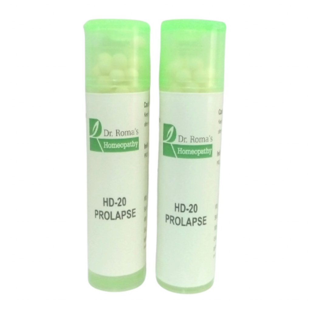 Dr Roma's Homeopathy HD-20 Prolapse (2 Bottles of 2 Dram)