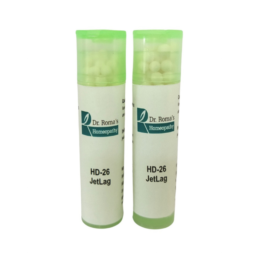 Dr Roma's Homeopathy HD-26 for Jet Lag (2 Bottles of 2 Dram)