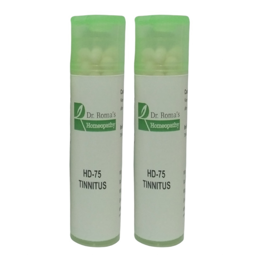 Dr Roma's Homeopathy HD-75 Tinnitus (2 Bottles of 2 Dram)