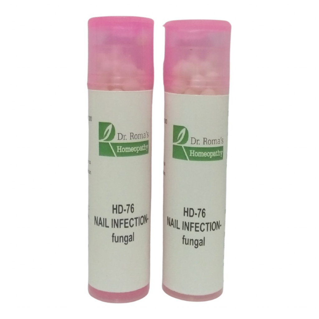 Dr Roma's Homeopathy HD-76 Nail Infection Fungal (2 Bottles of 2 Dram)