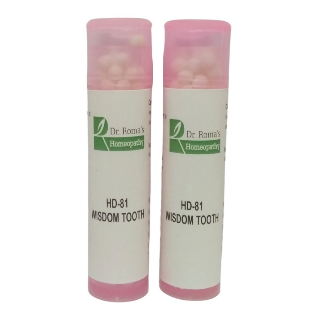 Dr Roma's Homeopathy HD-81 Wisdom Tooth (2 Bottles of 2 Dram)