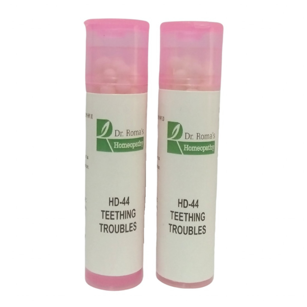 Dr Roma's Homeopathy HD-44 Teething Trouble (2 Bottles of 2 Dram)