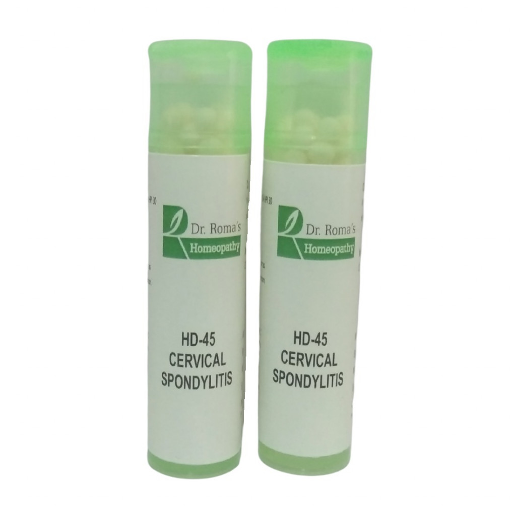 Dr Roma's Homeopathy HD-45 Spondylitis (2 Bottles of 2 Dram)