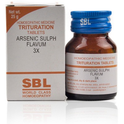 SBL Arsenic Sulphuratum Flavum 3X (25 gm)